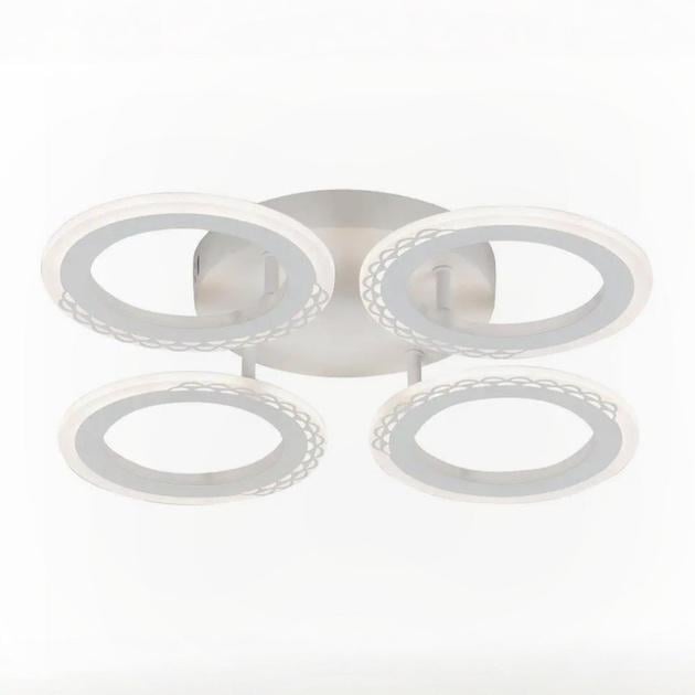 LED-люстра потолочная Valeso с пультом на четыре плафона 3000/6500K IP20 G 2701/4 WT 64W Белый (28688403)