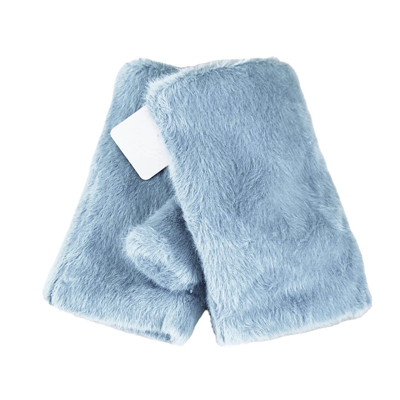 Перчатки митенки меховые S-M Серый (47165)