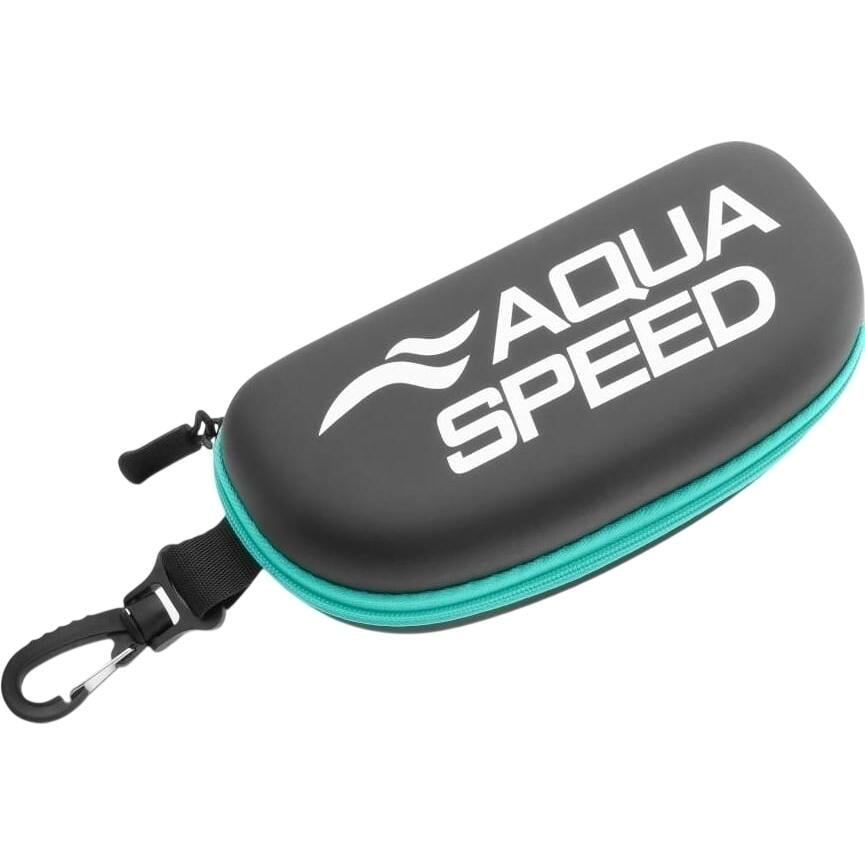 Чехол для очков для плавания Aqua Speed GOGGLE CASE Черно-бирюзовый (737-02)