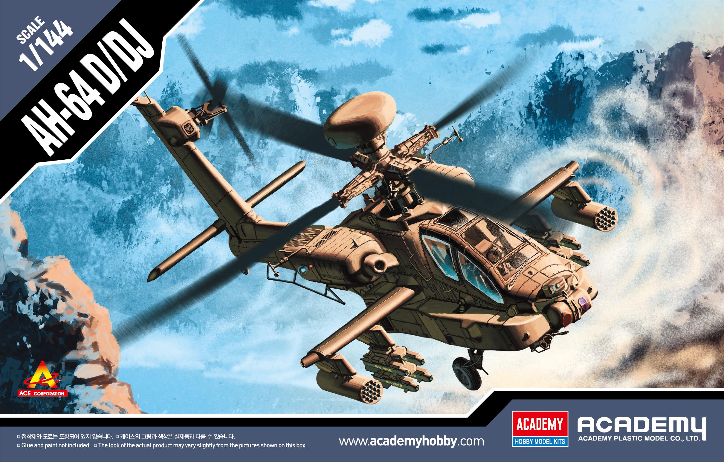 Збірна модель Academy AH-64D/DJ 1:144 (12625)