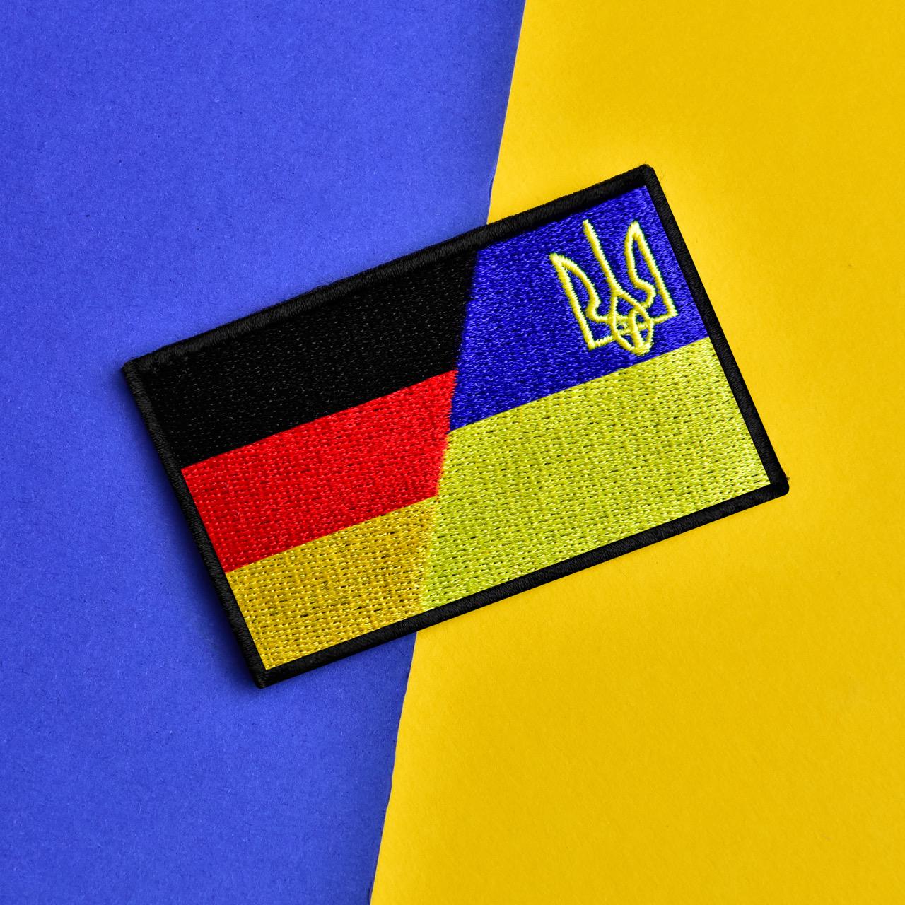 Шеврон на липучке Флаги Германии и Украины (26237) - фото 4 Шеврон на липучке Флаги Германии и Украины (26237) - фото 4