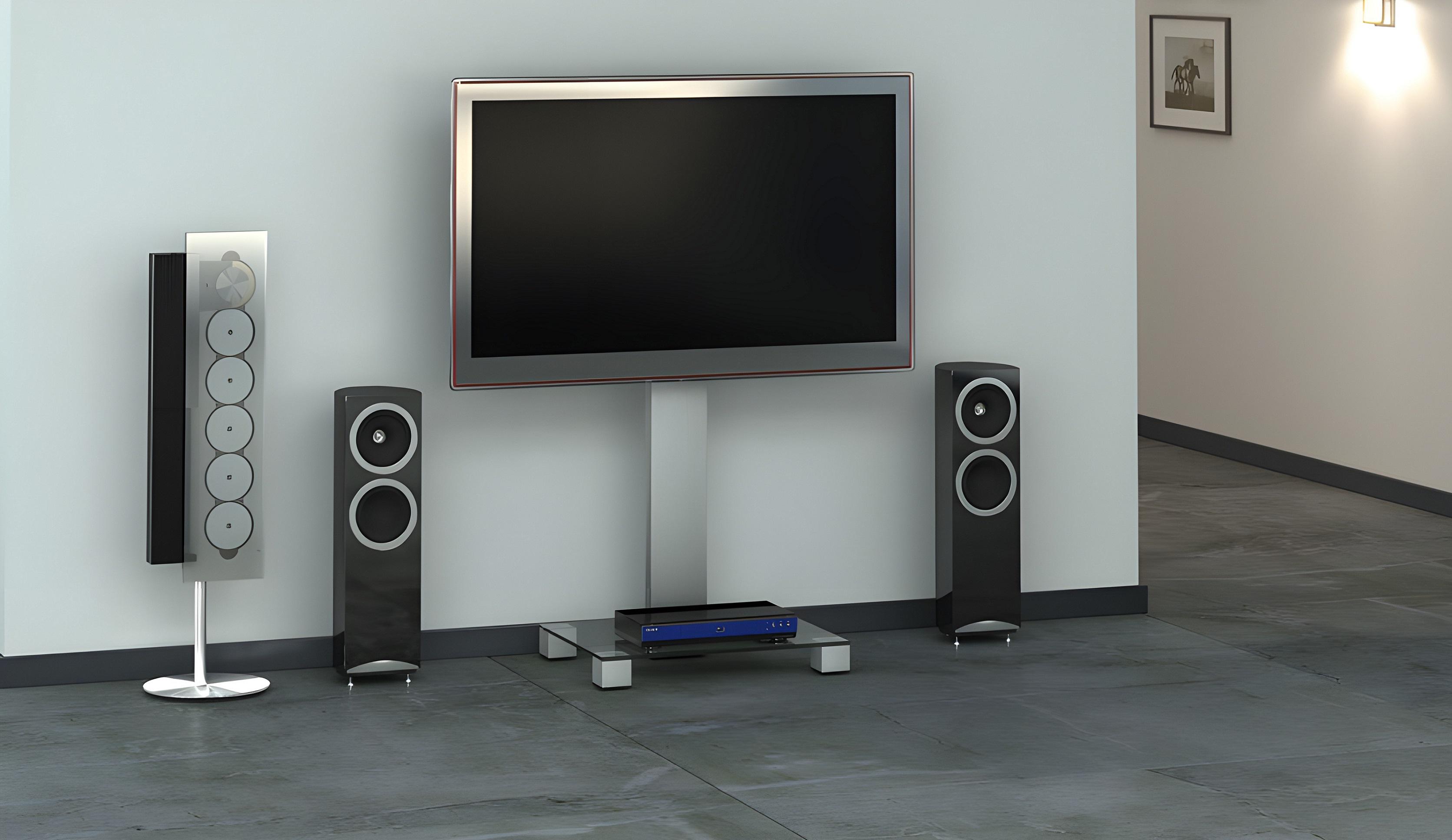 Підставка для телевізора Sonorous PL 2510-B-INX 65x50x116 см Чорний/Сріблястий (2511) - фото 6