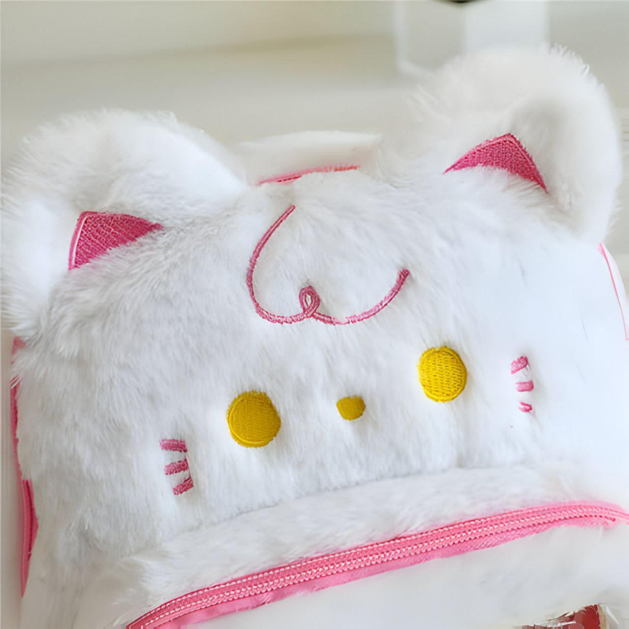 Рюкзак детский плюшевый YG0050 с ушками Белый - фото 2 Рюкзак детский плюшевый YG0050 с ушками Белый - фото 2