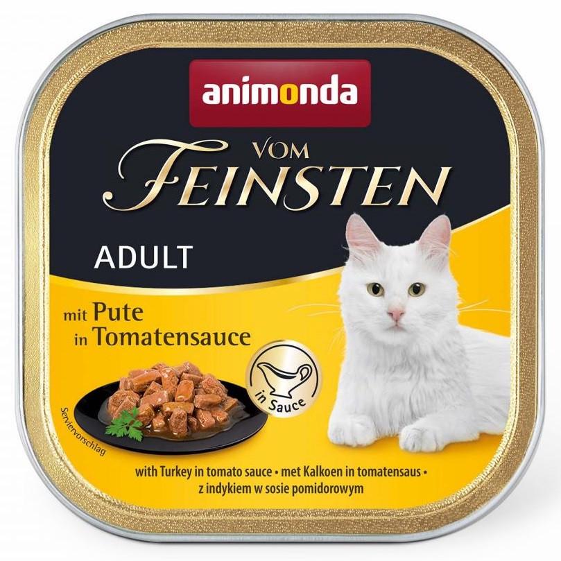 Корм влажный для кошек Animonda Vom Feinsten с индейкой в томатном соусе 100 г (1830807817)