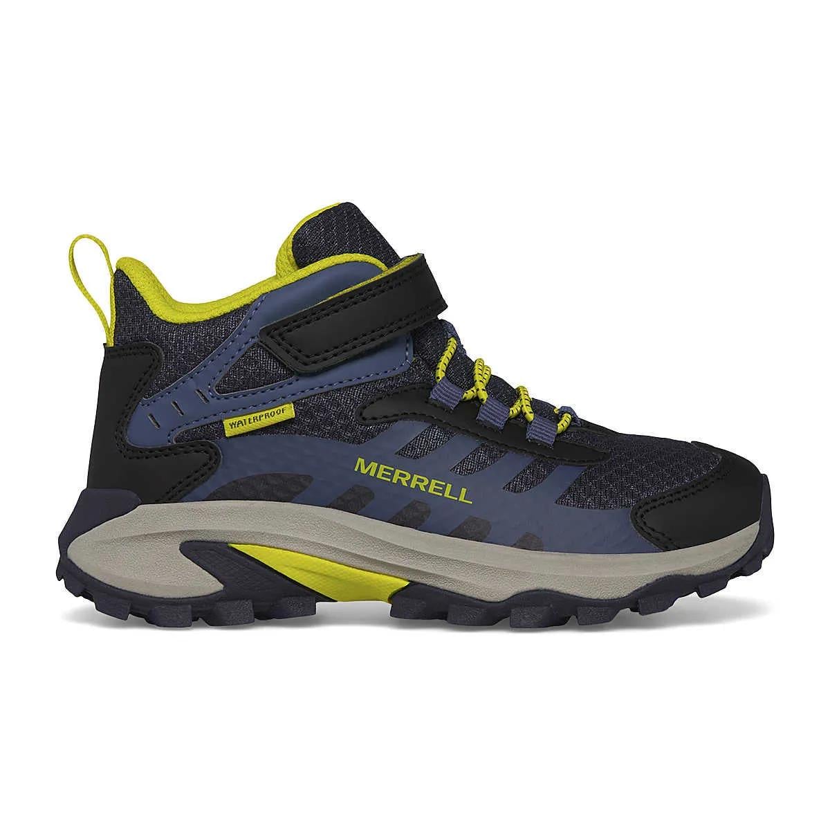 Ботинки детские Merrell Moab Speed 2 Mid A/C Waterproof р. 35 4 23,8 см Navy/Hi Viz (38187313)