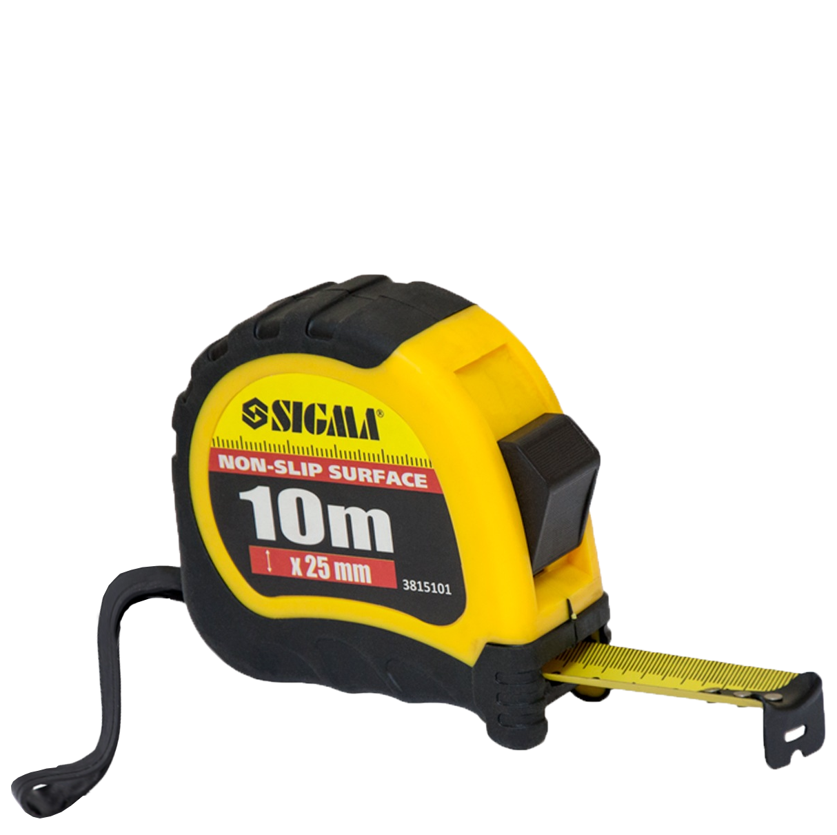 Рулетка Sigma Shiftlock 10,0 м х 25 мм (3815101)