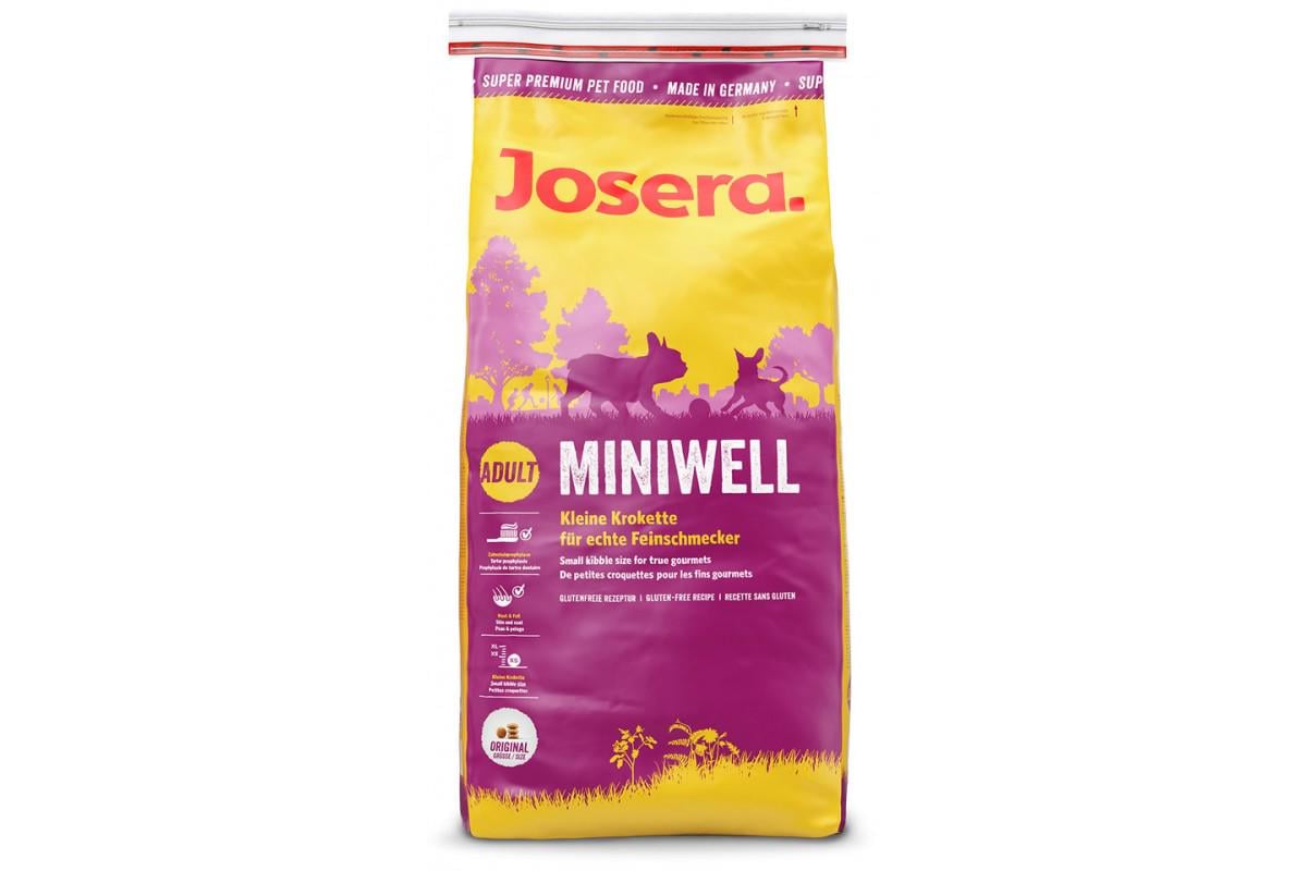 Корм Josera Miniwell для взрослых собак мелких пород 15 кг