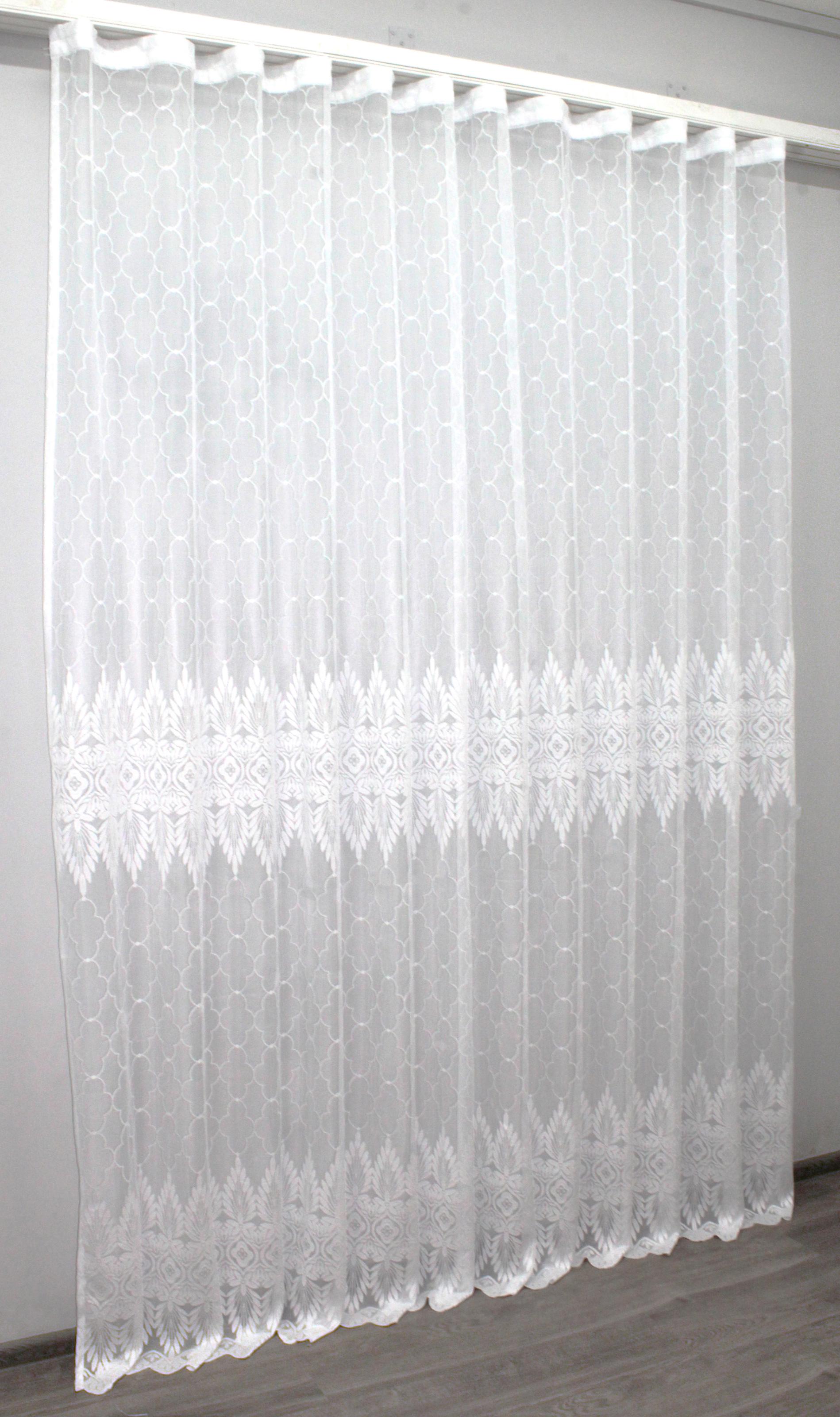 Тюль VR-Textil 1110т Розалия жаккард 300х270 см Белый (40-056)