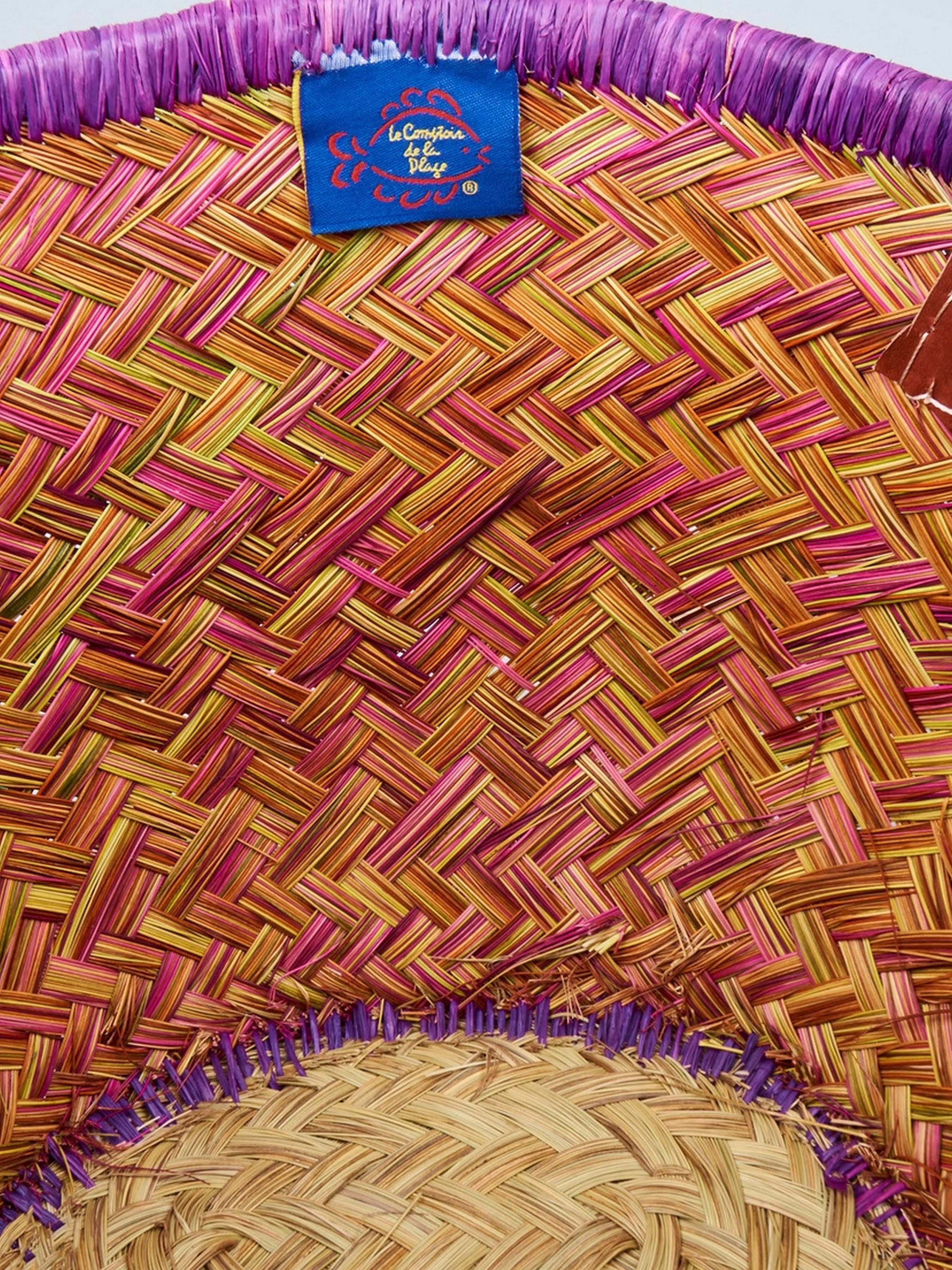 Сумка пляжная LE COMTOUR DE LA PLAGE Aravola Round 729 Фиолетовый - фото 3