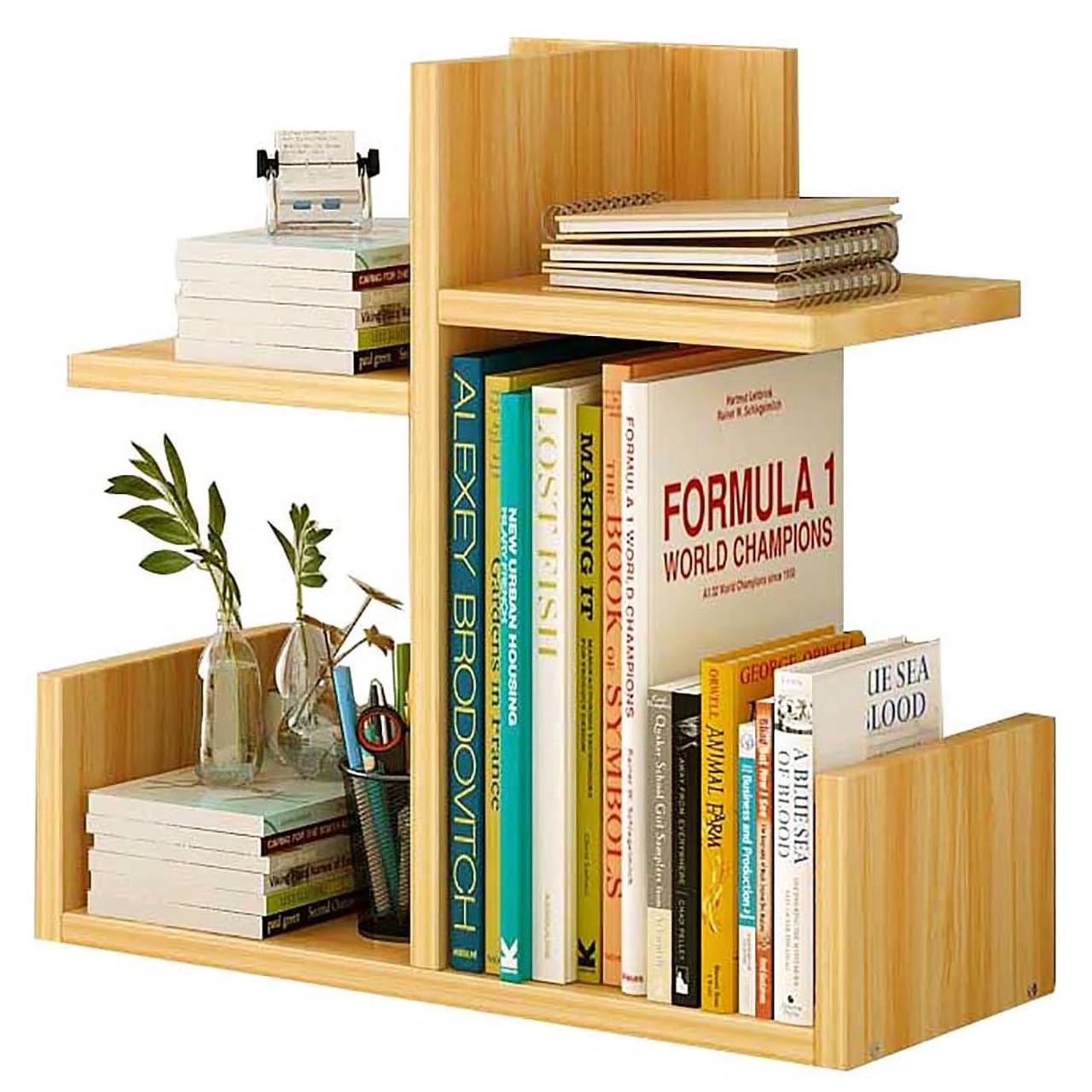 Полка книжная настольная из дерева Чандоу Карри (КПА-003303)