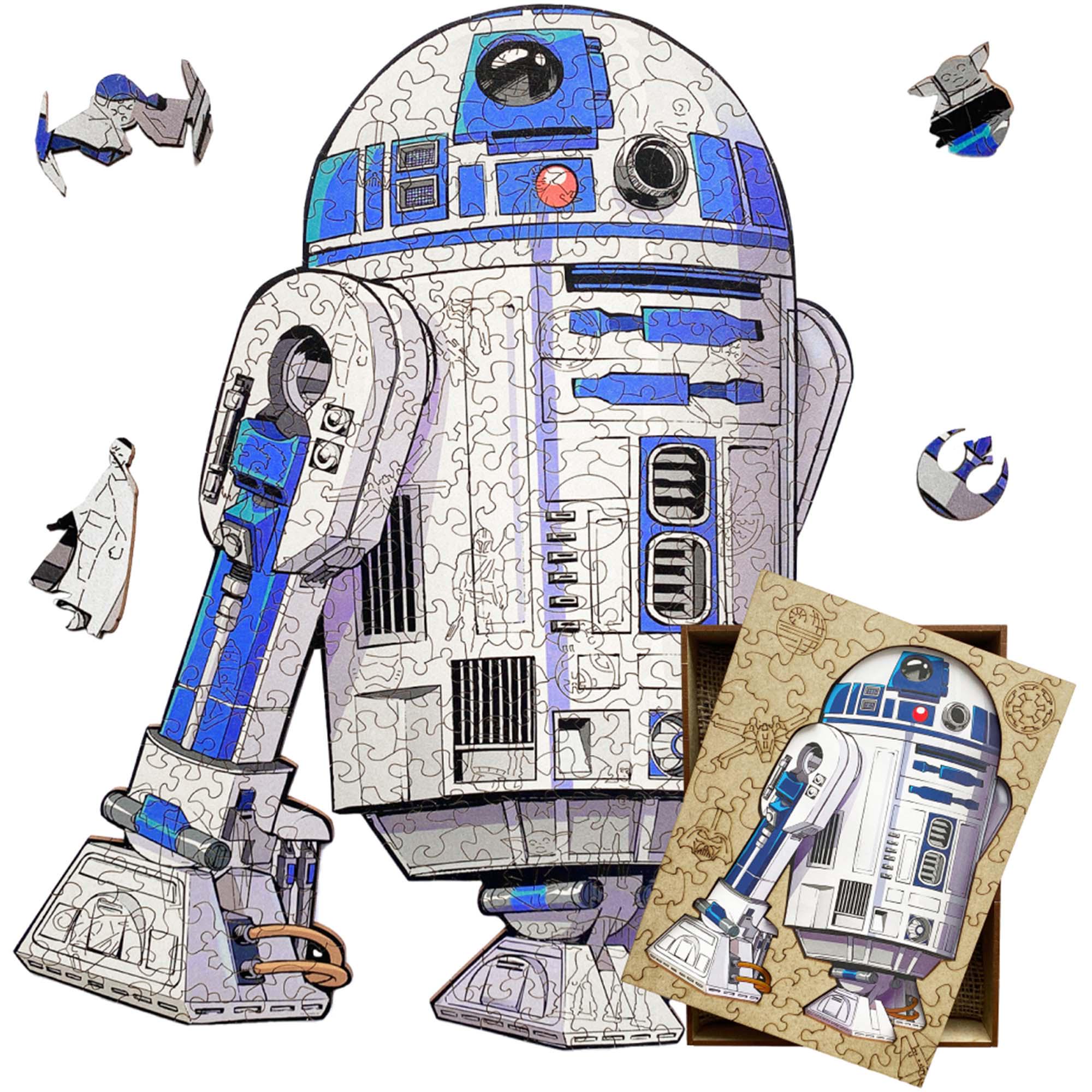 Пазл фигурный деревянный Woods Story R2D2 L (WSUA0073) - фото 3