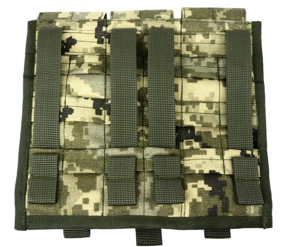 Підсумок під 3 магазини Cordura 1000D з клапаном Піксель - фото 2 Підсумок під 3 магазини Cordura 1000D з клапаном Піксель - фото 2