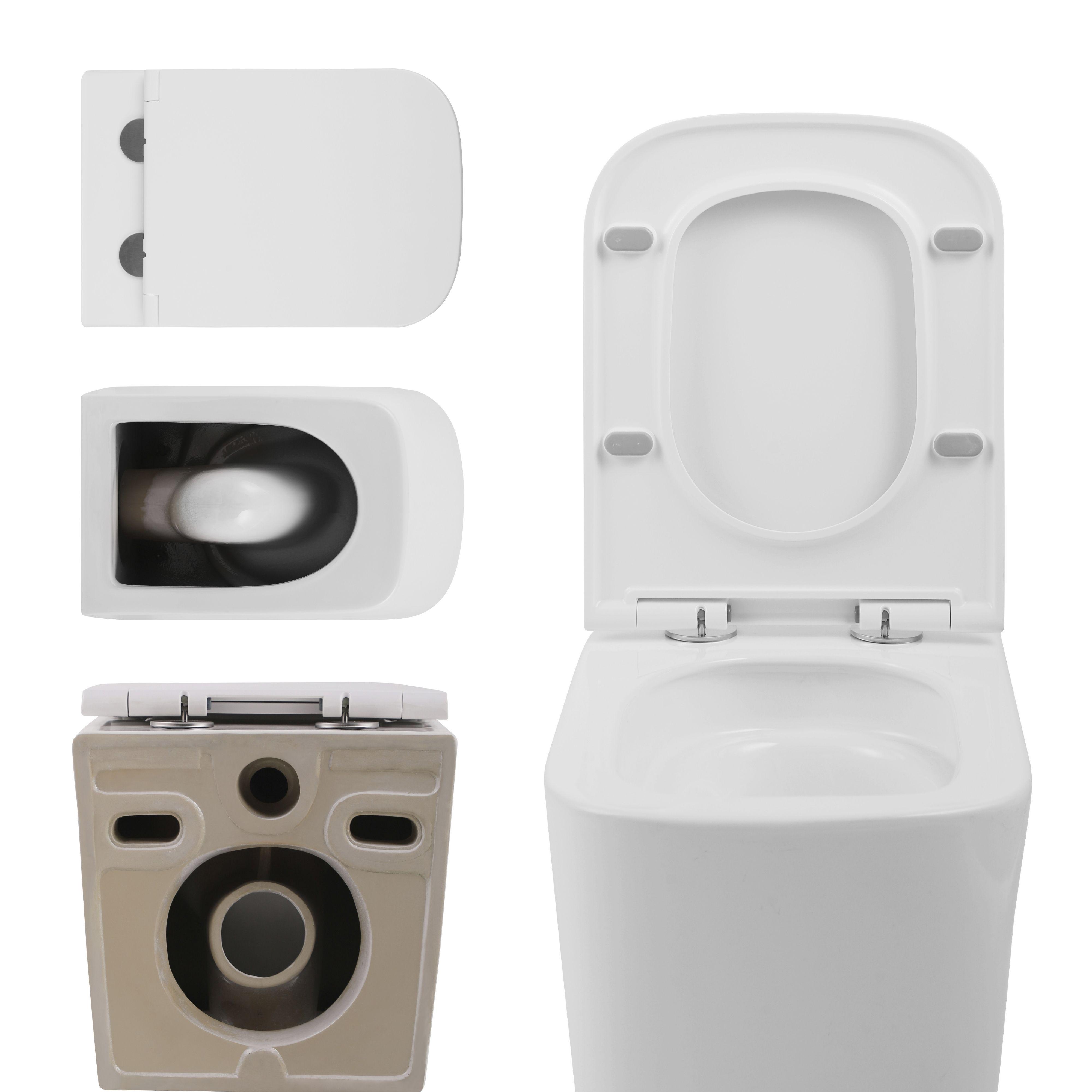 Унитаз напольный Q-tap Tern QT17223303AW безободковый с сиденьем с микролифтом (235140) - фото 5 Унитаз напольный Q-tap Tern QT17223303AW безободковый с сиденьем с микролифтом (235140) - фото 5