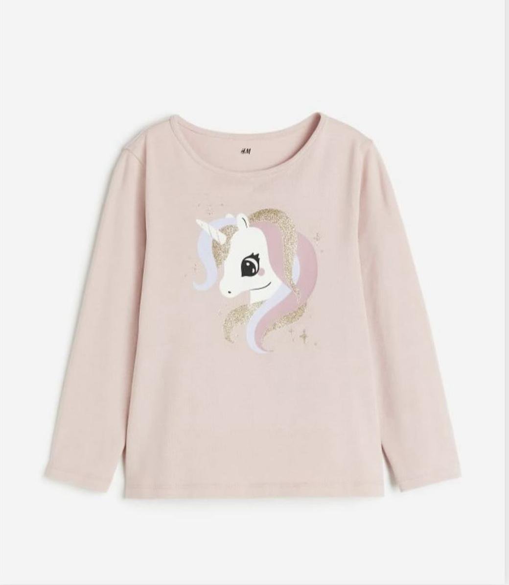 Лонгслив для девочки H&M 134-140 см Розовый (285)