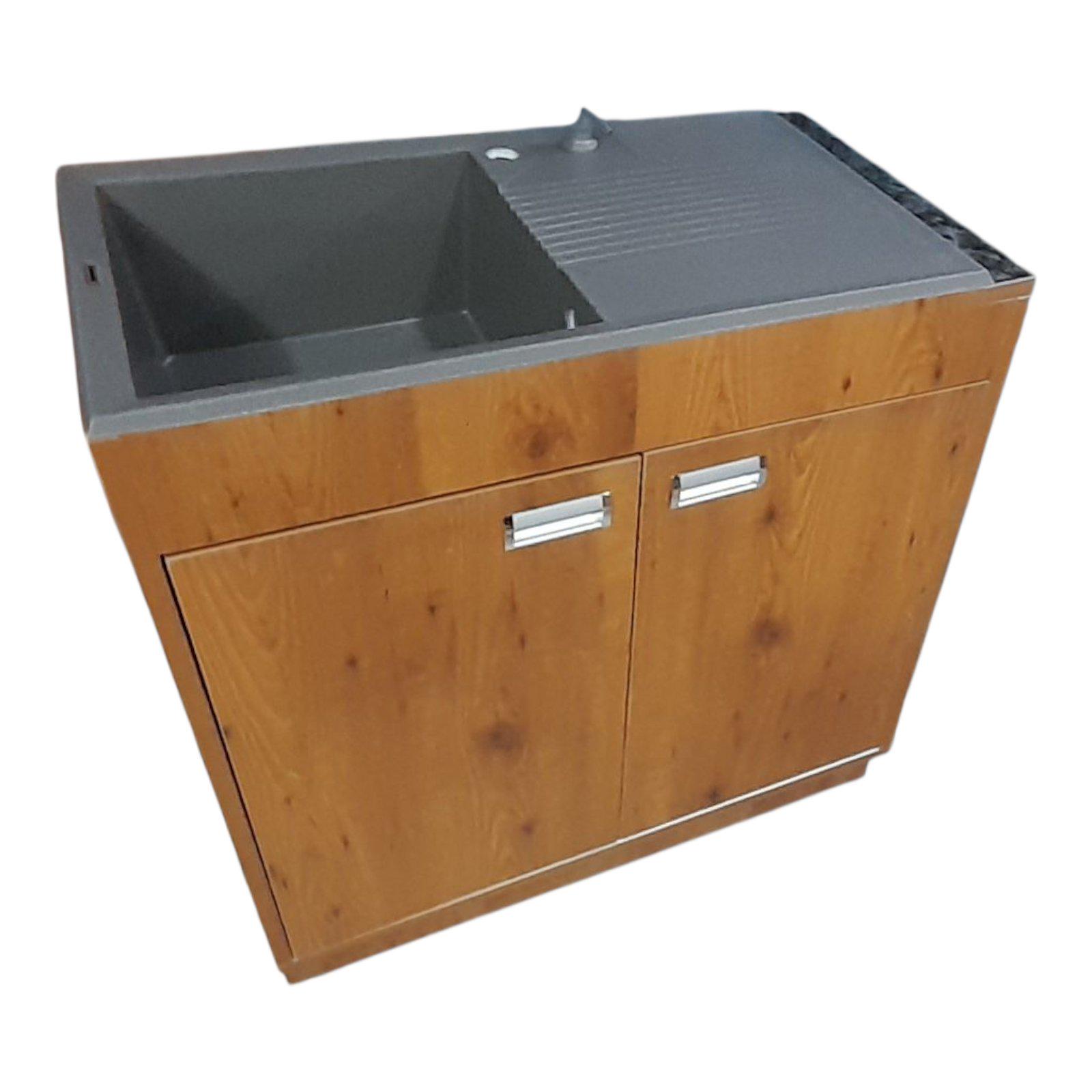 Тумба кухонна пластикова Mikola-M із покриттям HPL 3169 мат з кам'яною мийкою Адамант 90 см (2413) - фото 7 Тумба кухонна пластикова Mikola-M із покриттям HPL 3169 мат з кам'яною мийкою Адамант 90 см (2413) - фото 7