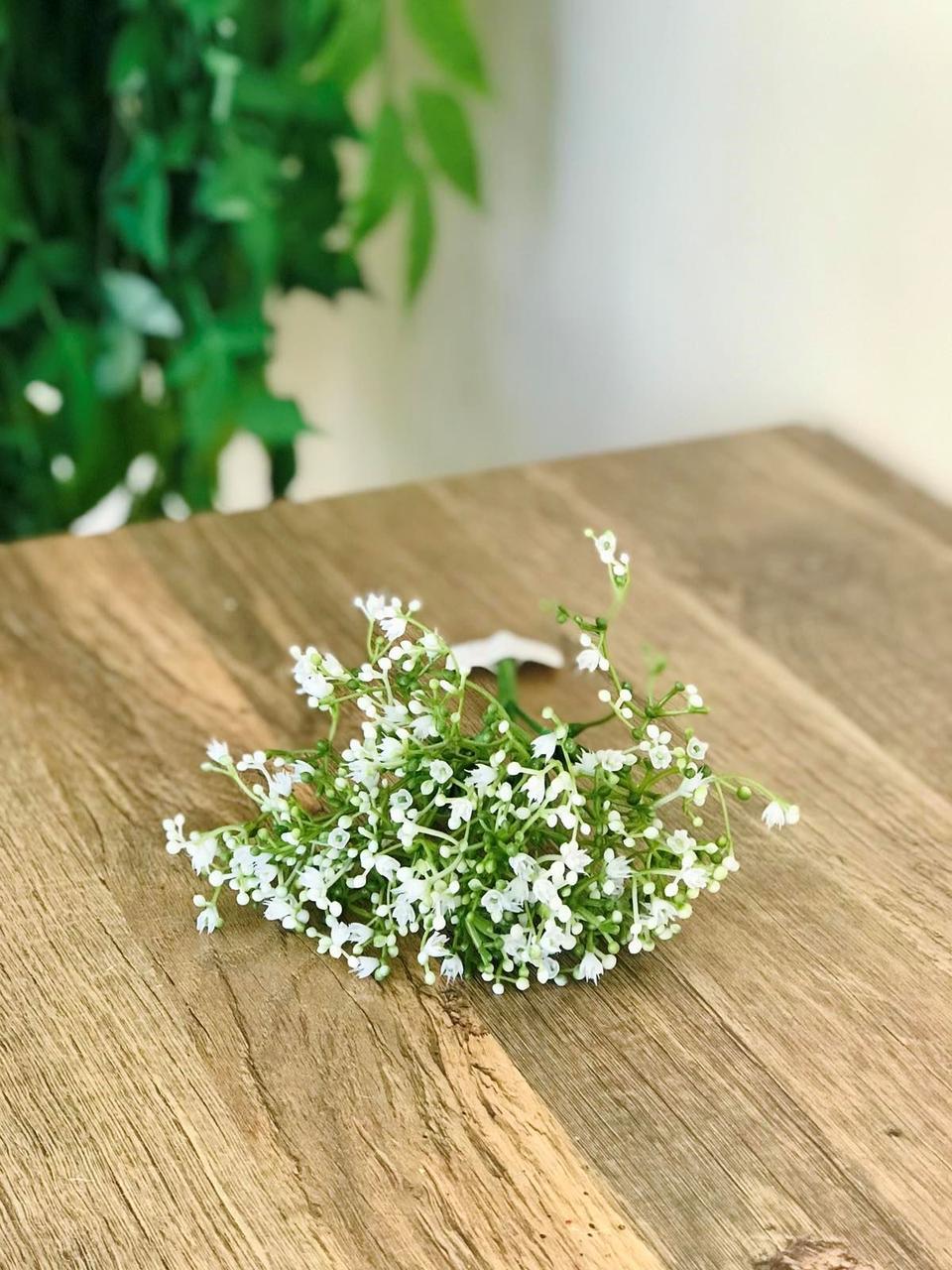 Искусственный гипсофил букет мини пластик 23 см Белый - фото 2 Искусственный гипсофил букет мини пластик 23 см Белый - фото 2