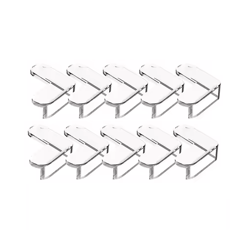 Накладки силиконовые на углы мебели для детской безопасности 10 шт. Прозрачный (29294)