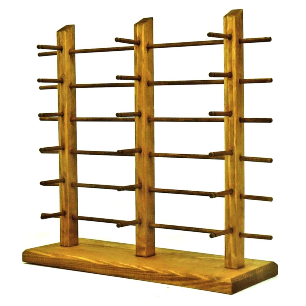 Органайзер для окулярів з дерева Кваріаті 6 Сієна (ОЧК-601305)