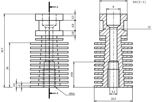 Экструдер E3D V6 1,75 мм для 3D-принтера (3793967a) - фото 8