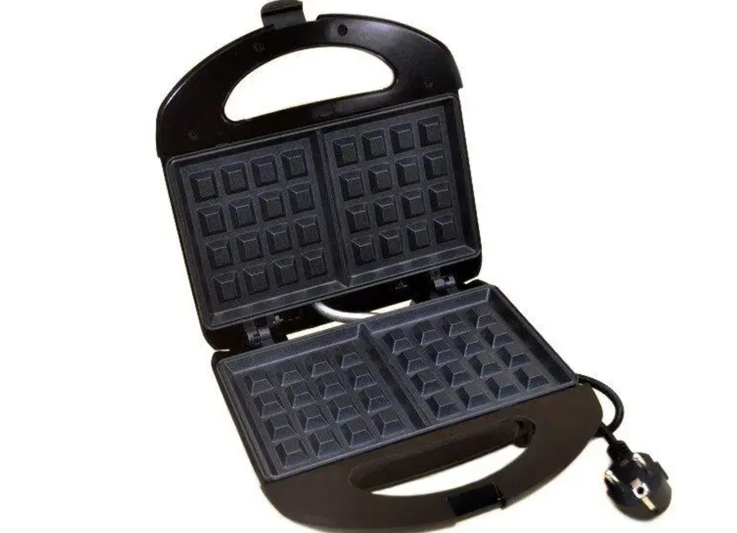 Вафельница электрическая Domotec MS 7705 антипригарная для бельгийских вафель 1000 Вт Черный (31431829)