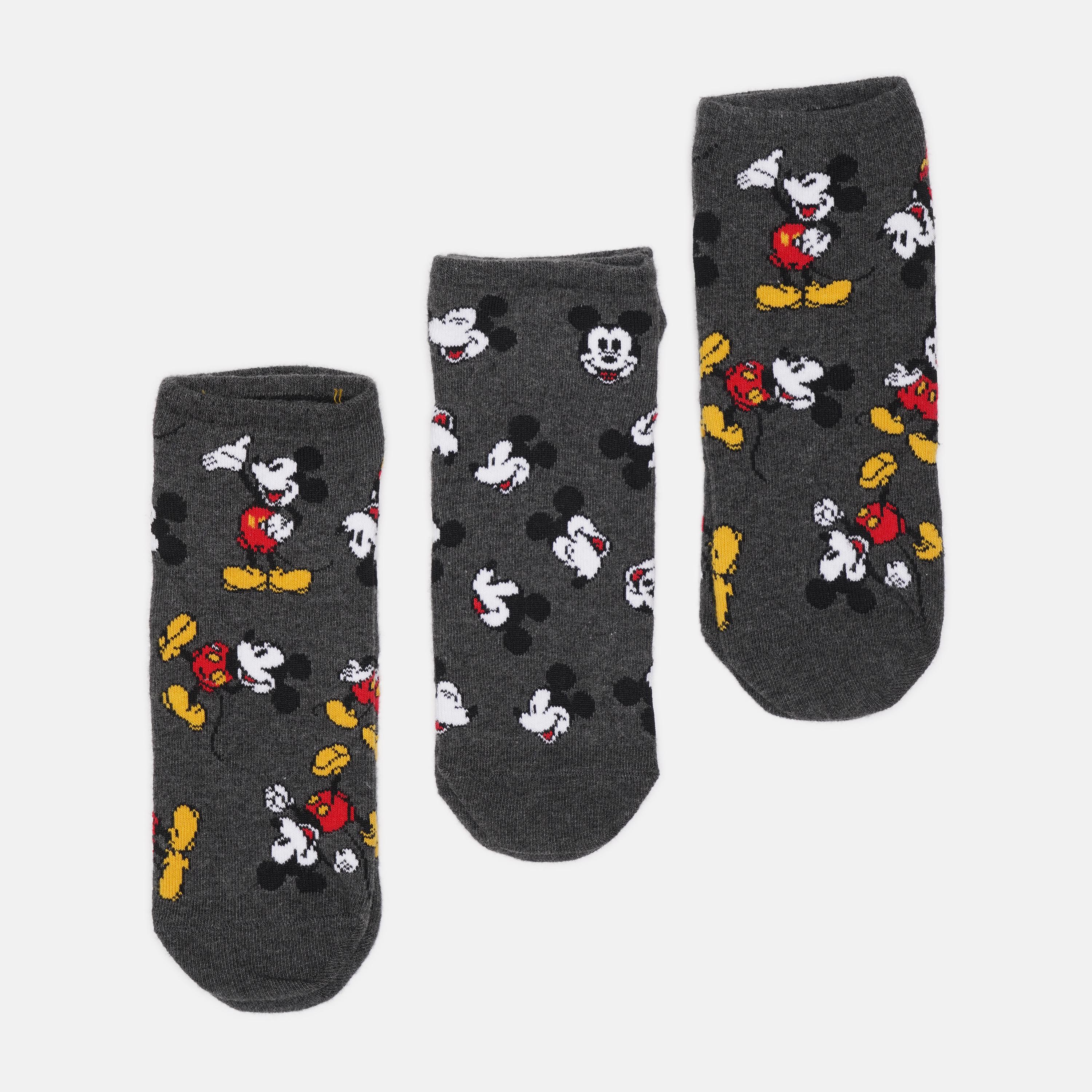 Шкарпетки C&A Міккі Маус 3 пари р. 35-38 Сірий (28099797970)