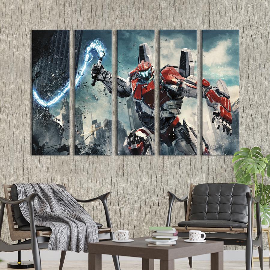 Картина на холсте Гигантский робот Guardian Bravo 87x50 см (1484-51)