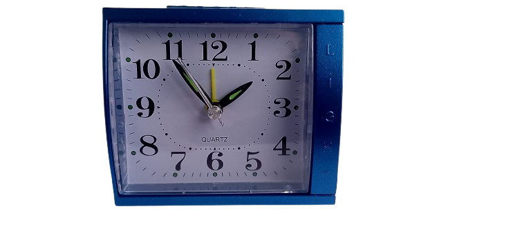 Будильник кварцевый 787 85х75х50 мм Blue (3877) Будильник кварцевый 787 85х75х50 мм Blue (3877)