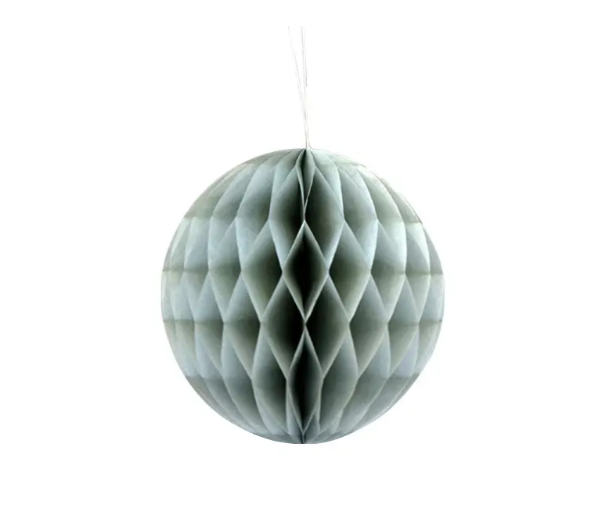 Шар соты бумажный 15 см Серый (059915)