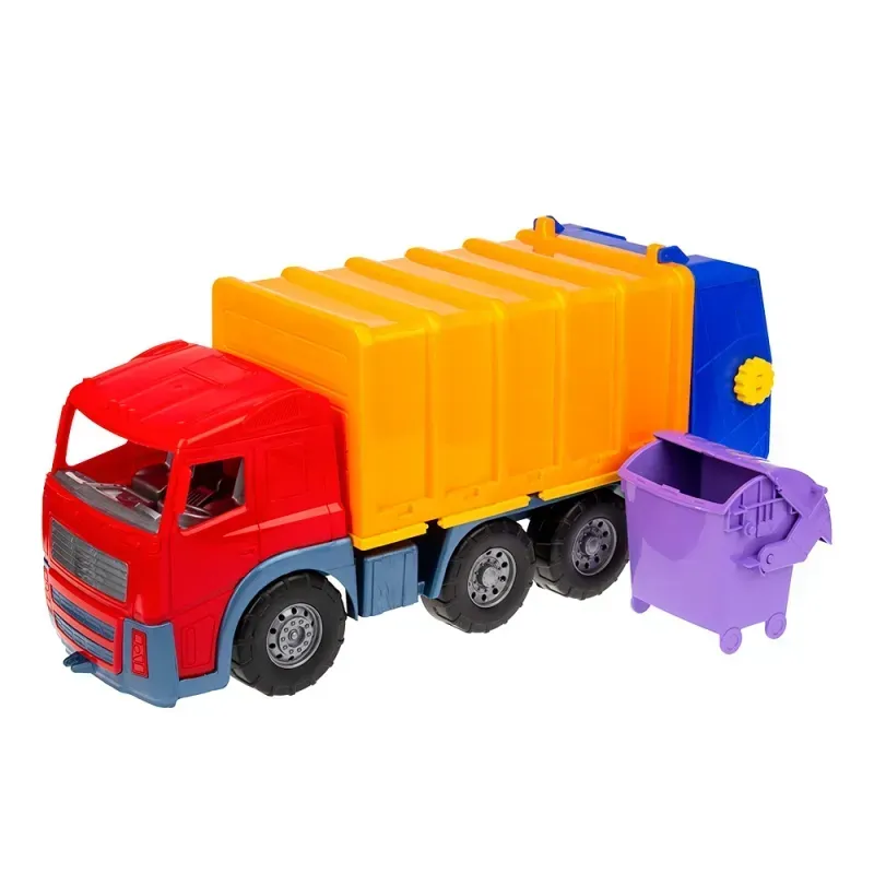 Игрушечная машинка мусоровоз Colorplast Акрос 58х20х25 см Красно-желтый (150-98-CP0565.2) Игрушечная машинка мусоровоз Colorplast Акрос 58х20х25 см Красно-желтый (150-98-CP0565.2)