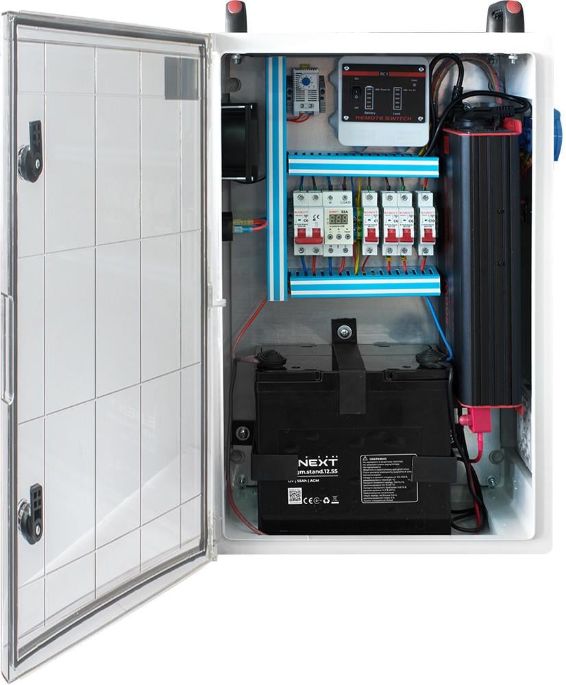 Шкаф бесперебойного питания E.NEXT e.ups.plbox.500/660 500 Вт 660 Вт/год ABS-пластик 600х400х200 мм IP44 (s0104001)