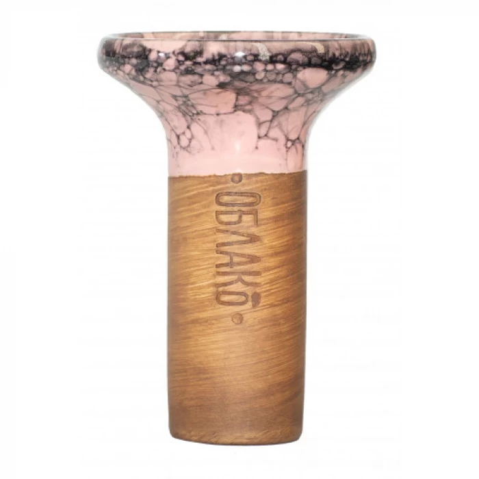 Чаша для кальяна Облако Flow Black on Pink-black Marble