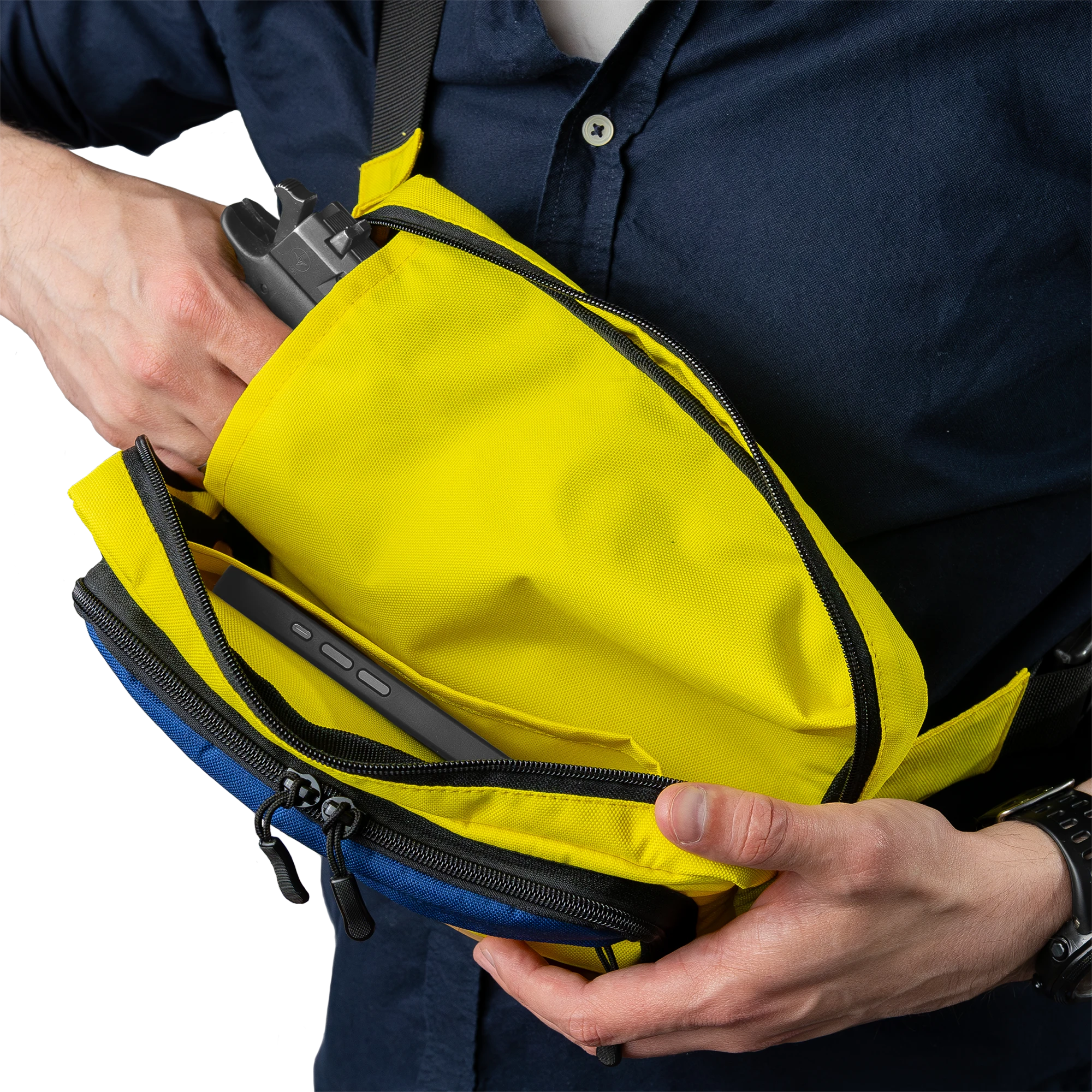 Сумка-кобура Saturn DEFua Yellow/Blue - фото 5 Сумка-кобура Saturn DEFua Yellow/Blue - фото 5