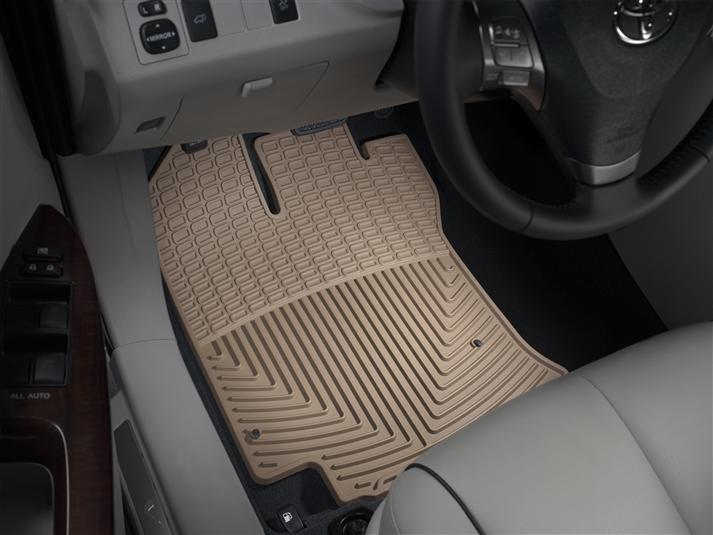 Килимки автомобільні передні гумові WeatherTech W128TN Toyota Venza 2009-2011 Бежевий (39556828)