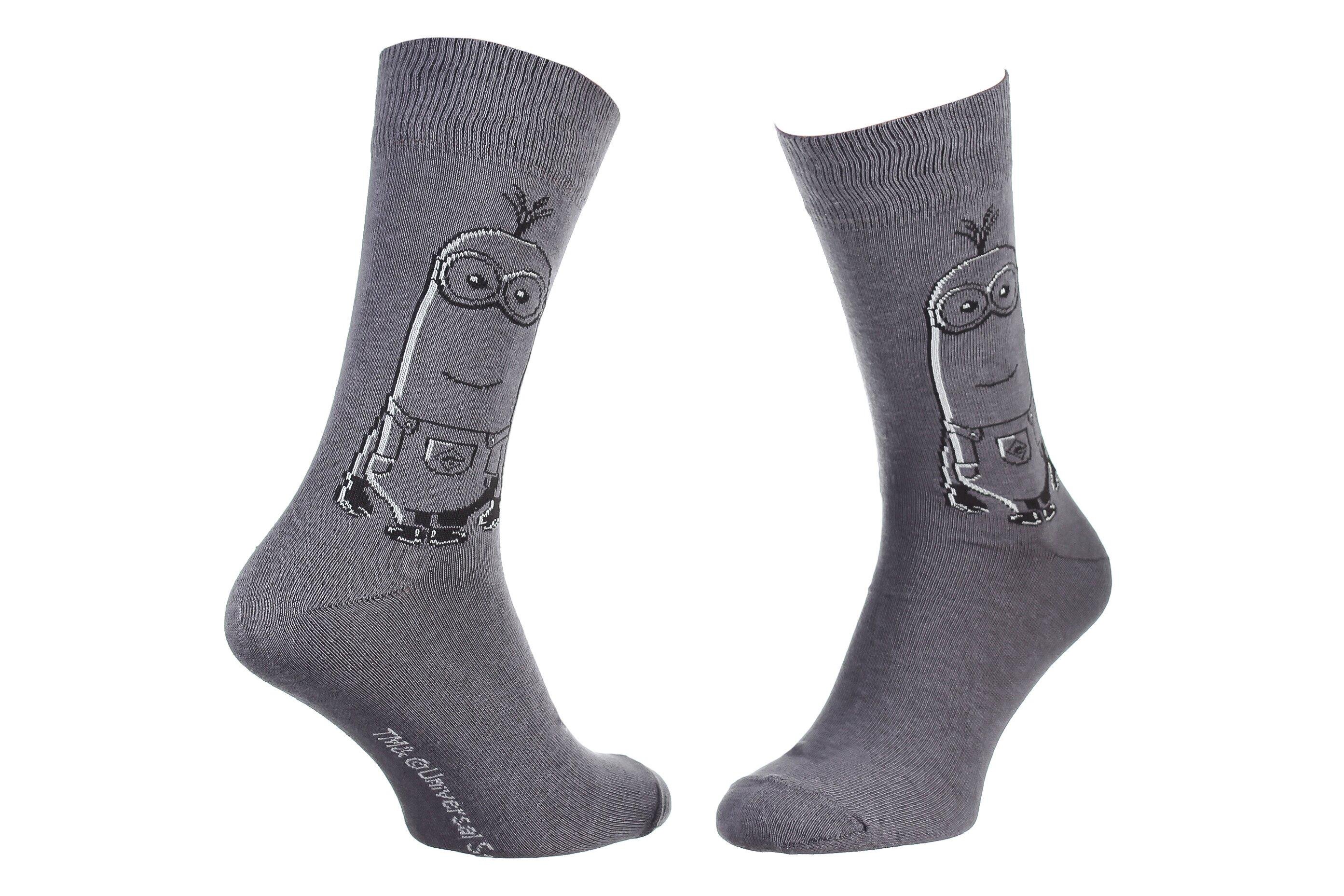 Носки Minions Minion Close Up 1-pack р. 39-42 Dark Gray (93154967-2)