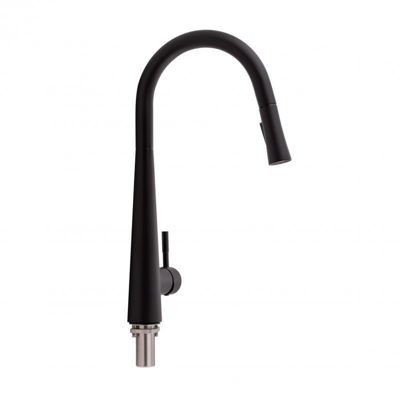 Смеситель кухонный Q-tap Evicka QTEVI9135103UB с выдвижным изливом Black matt (24582449)