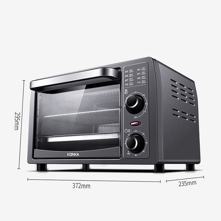 Духовка електрична VHG KAO-13 настільна міні з таймером 1050W Gray - фото 7