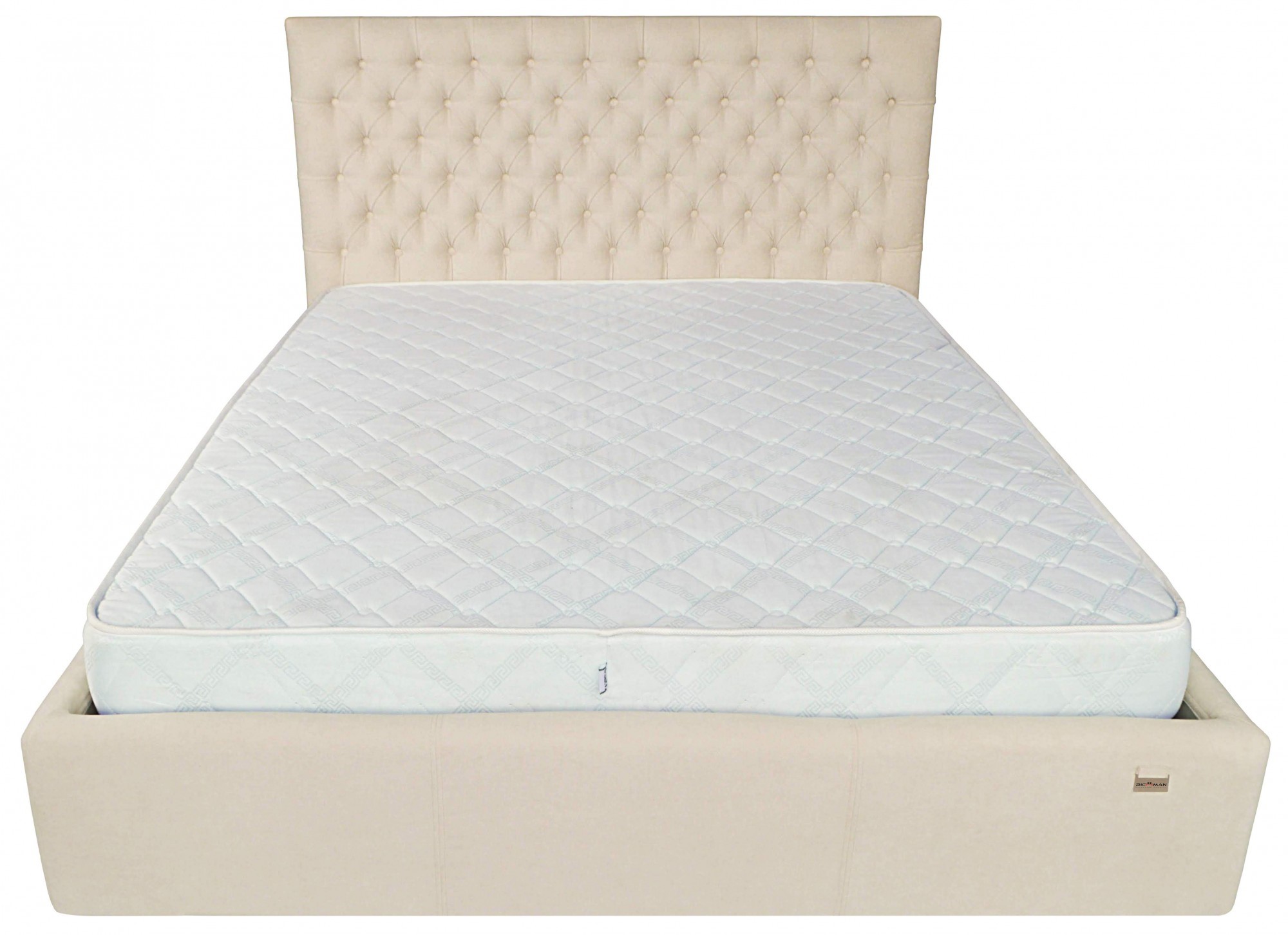 Кровать с подъемным механизмом Cambridge Comfort Мисти Milk A1 140х190 см Бежевый - фото 1