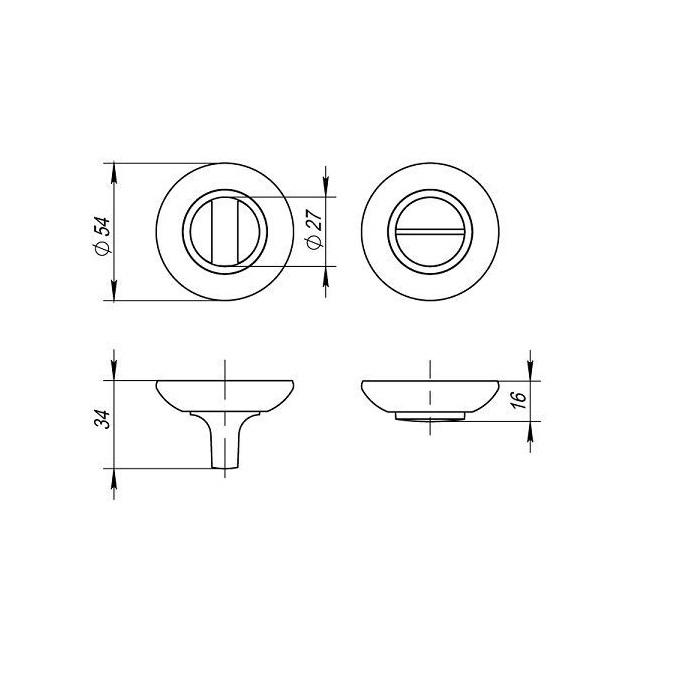 Накладка на розетке Sofia АР-R41 AB/СР под поворотник круглая Бронзовый/Хром (ЭЭ949) - фото 2 Накладка на розетке Sofia АР-R41 AB/СР под поворотник круглая Бронзовый/Хром (ЭЭ949) - фото 2