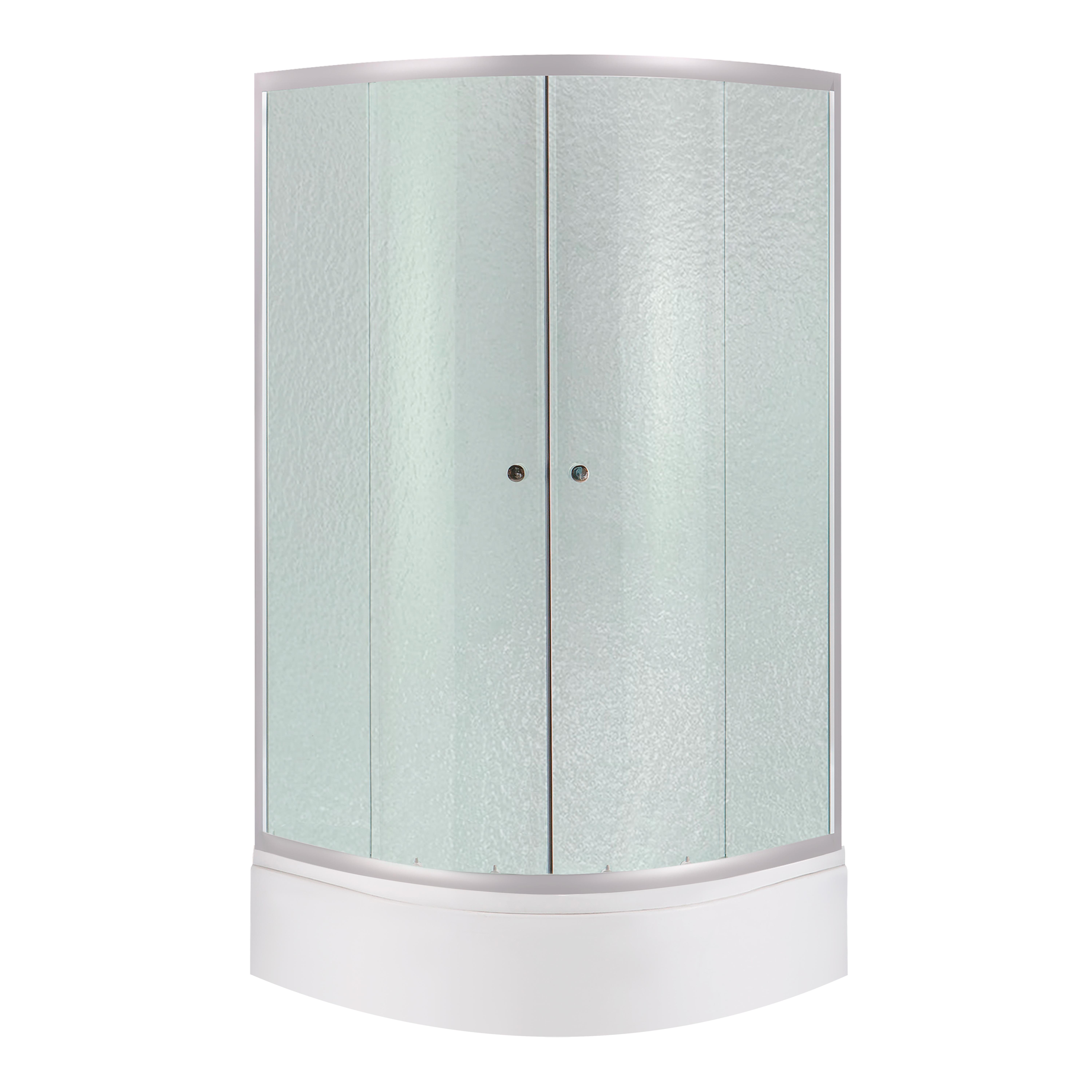 Душевая кабина Lidz Latwa SC90x90.SAT.MID.FR стекло Frost 4 мм/поддон Lidz Kapielka ST с панелью 90x90x26 см