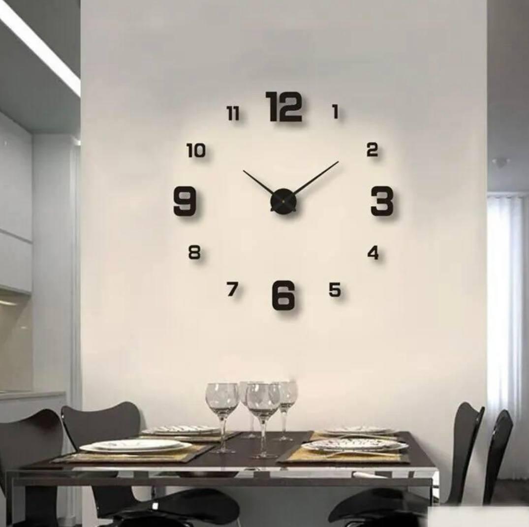 Часы настенные 3D Черные (533265e0) - фото 2