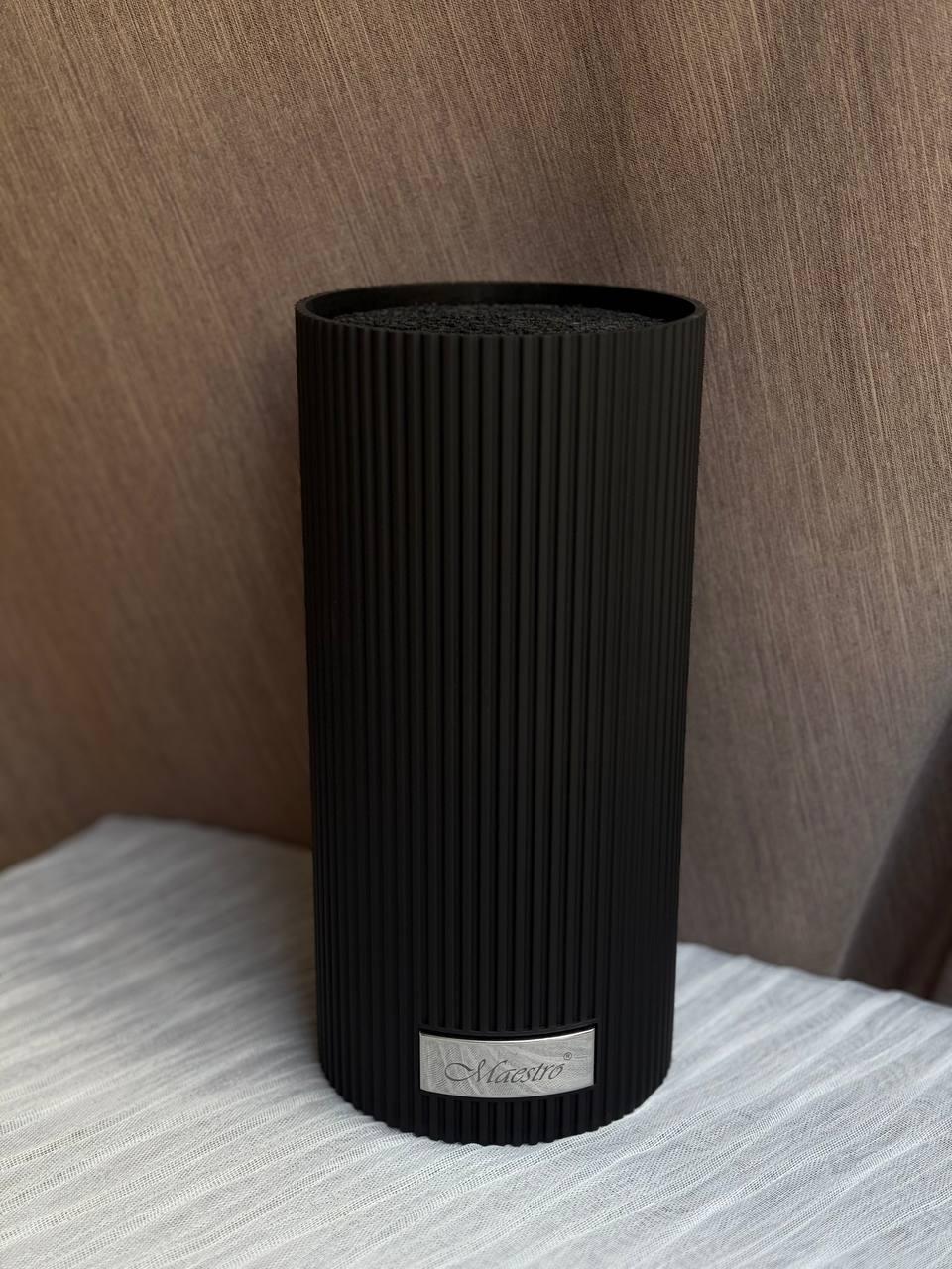 Бревно для ножей Maestro 22 см Черный (MR-1437-BLACK)