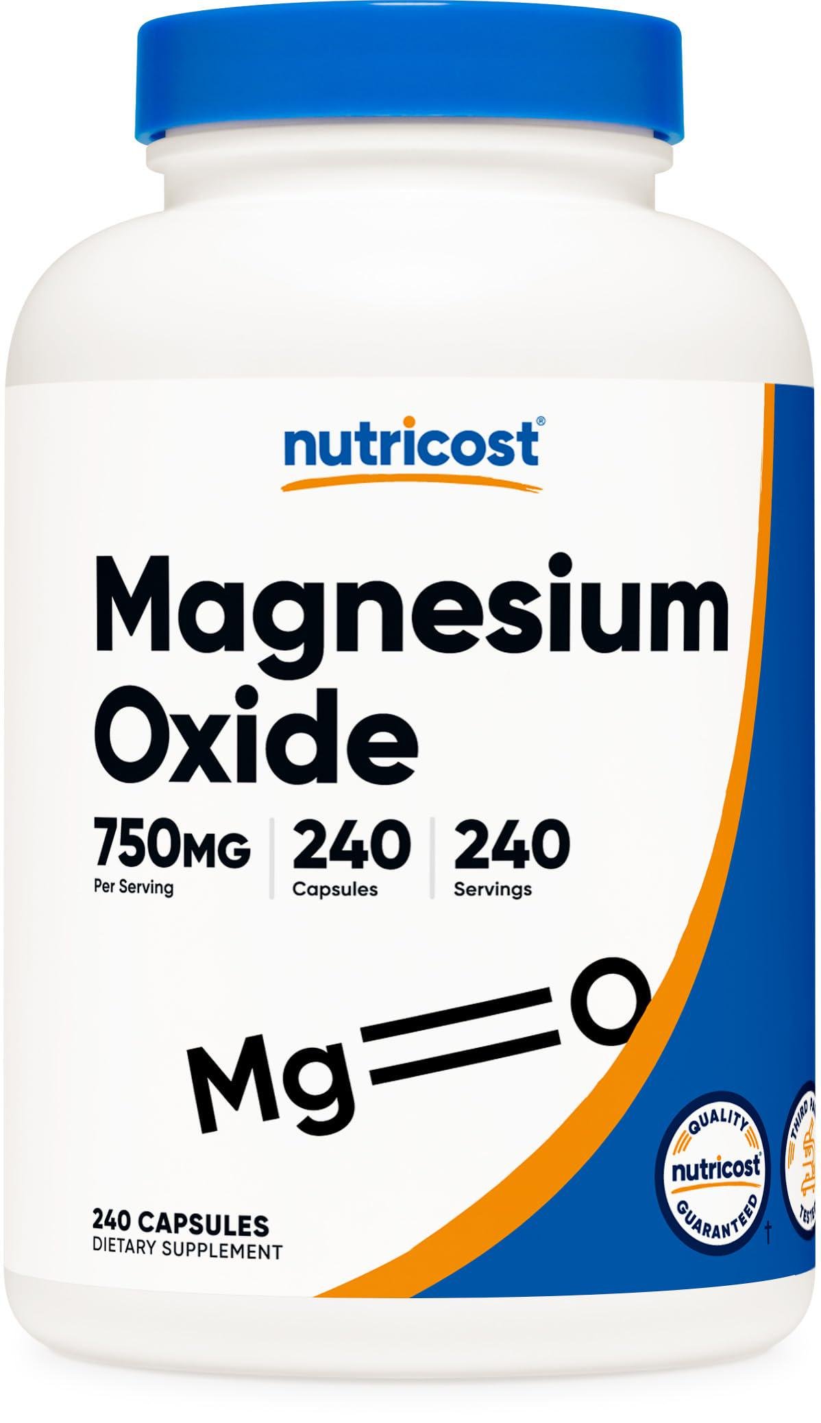 Оксид магнію Nutricost Magnesium Oxide 750 mg 240 capsules