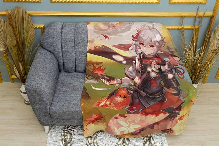 Плед Kazuha Game Genshin Impact плюш двухслойный 150х210 см (113053-3)