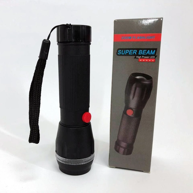 Фонарь ручной на батарейках с функцией зума (ws67257)