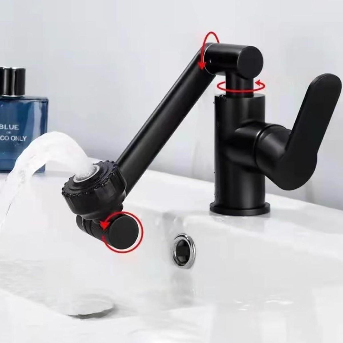 Смеситель трансформер Swiveling Faucet вращающийся для ванной комнаты и кухни - фото 7