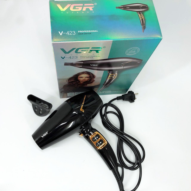 Фен VGR V-423 2200 Вт іонізація/холодний обдув/насадка-концентратор (ML-04821) - фото 3 Фен VGR V-423 2200 Вт іонізація/холодний обдув/насадка-концентратор (ML-04821) - фото 3
