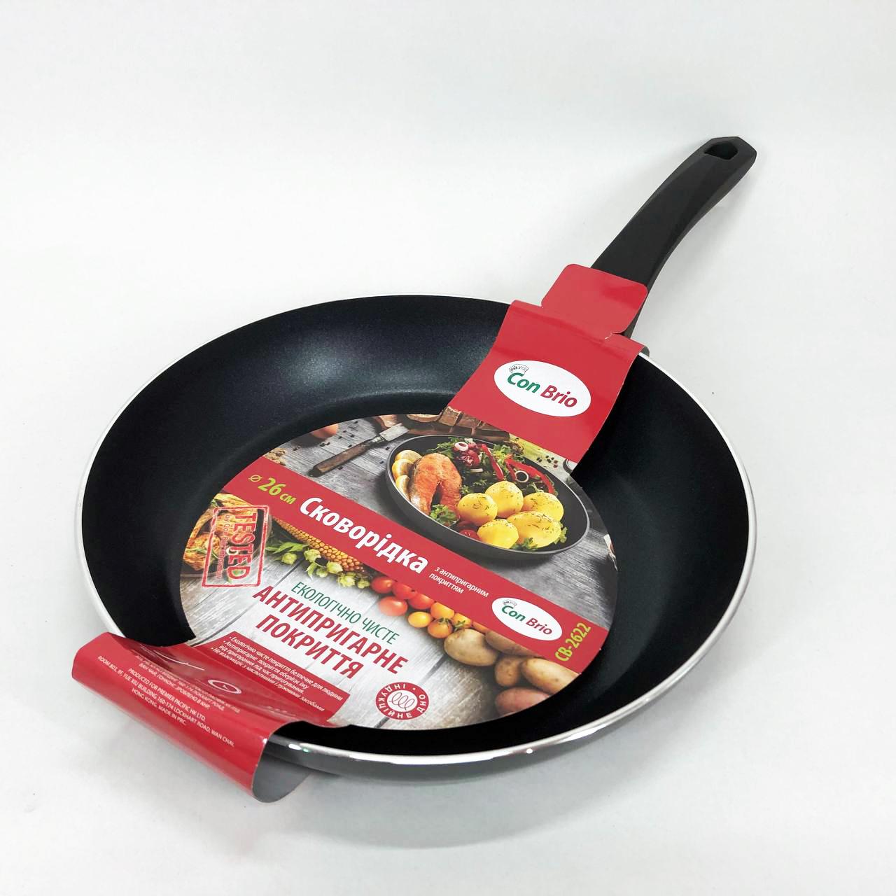 Сковорода антипригарная 26 см Con Brio СВ-2622 FULL INDUCTION с индукционным дном