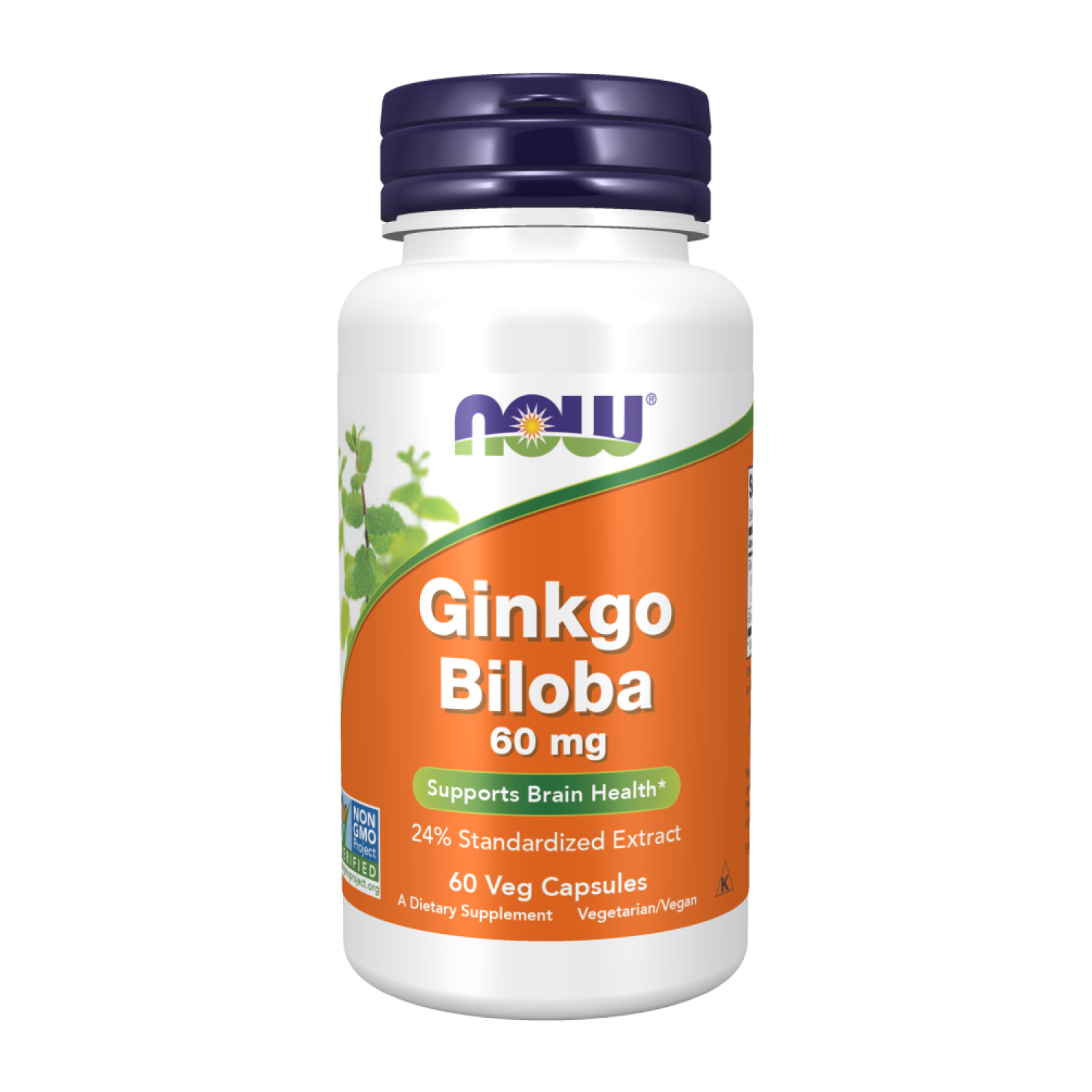 Дієтична добавка Now Ginkgo Biloba 60 мг 60 капсул Дієтична добавка Now Ginkgo Biloba 60 мг 60 капсул