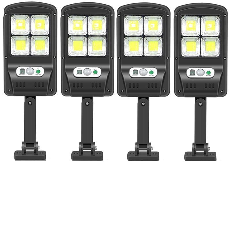 Комплект уличных фонарей на солнечной батарее Solar BL-BK-120-4COB с пультом ДК 4 шт Черный (8585emax4pcs)