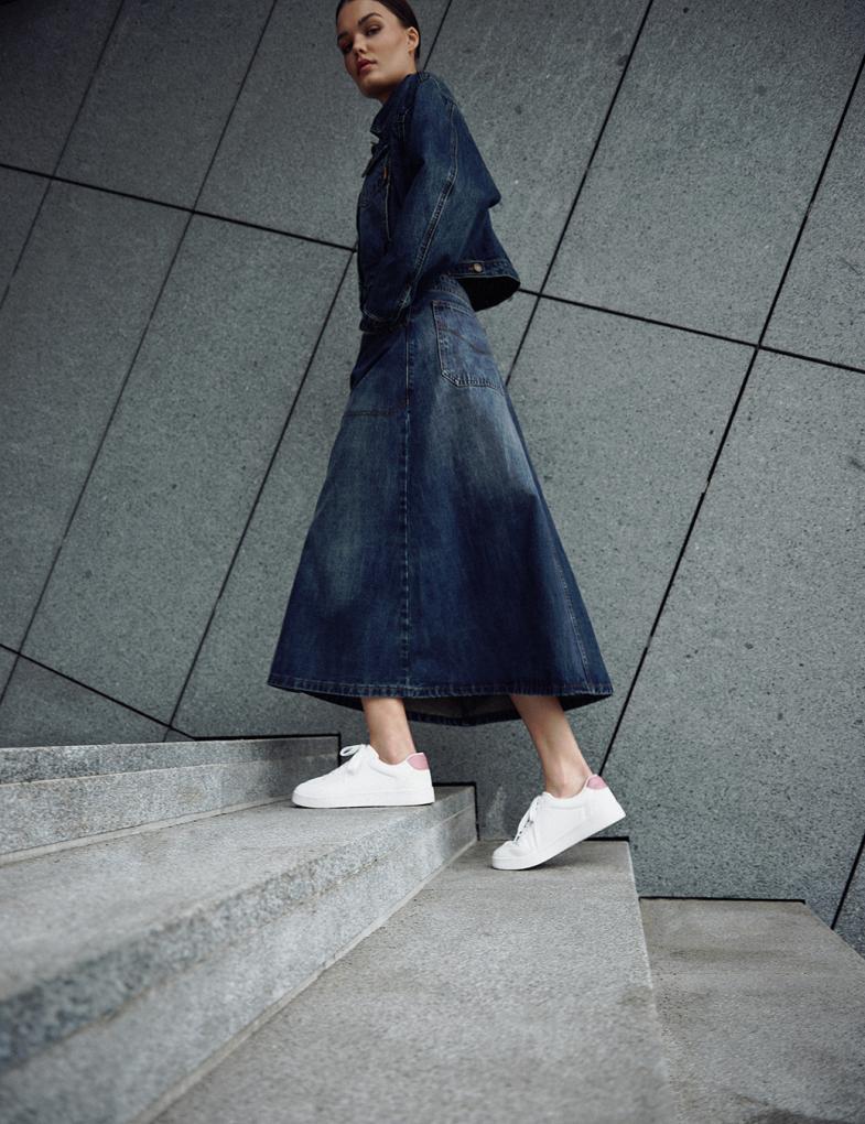 Юбка джинсовая женская Diverse MONALA M Темно-голубой (5905384039439) - фото 3 Юбка джинсовая женская Diverse MONALA M Темно-голубой (5905384039439) - фото 3